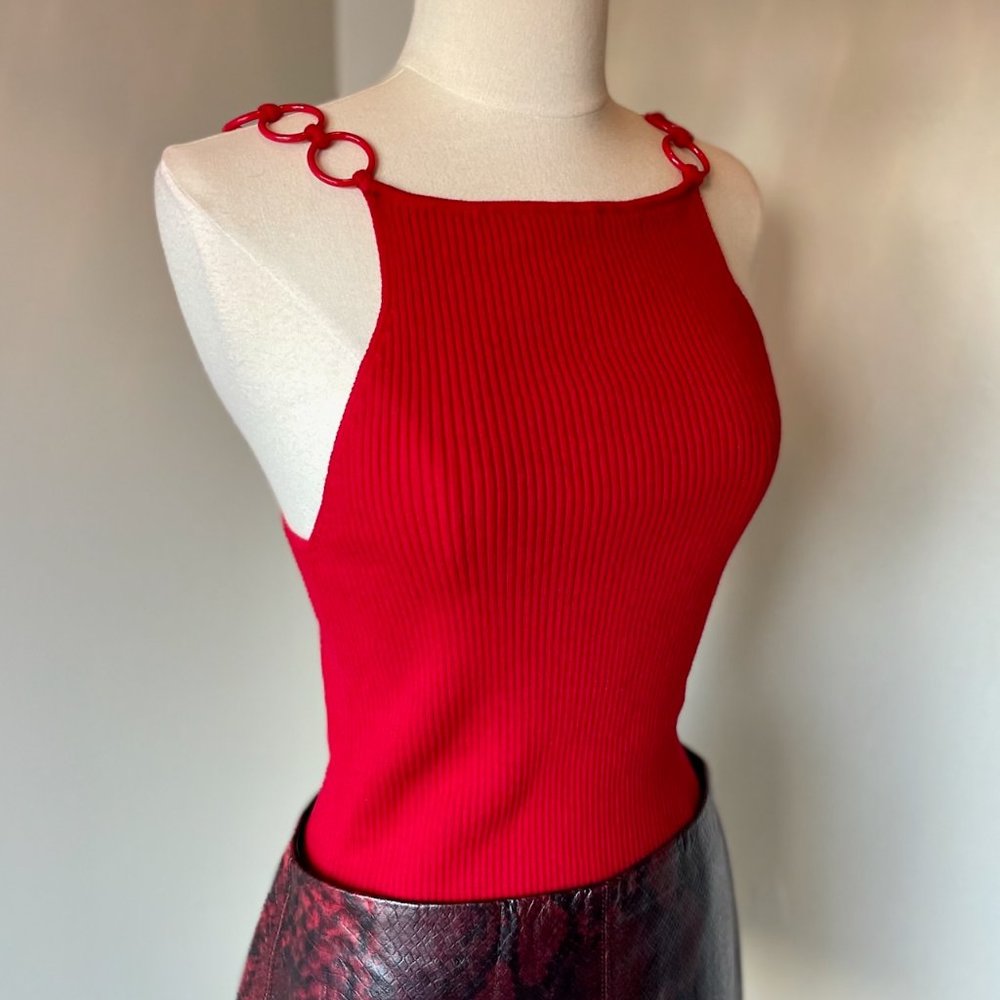 Musier Paris, Guapa Top in Red, size 6 (FR 38)